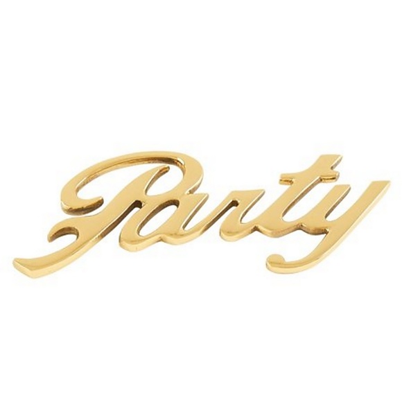 Mud Pie Other - MUDPIE Party Gold Beer Soda Drink Bottle Opener Br